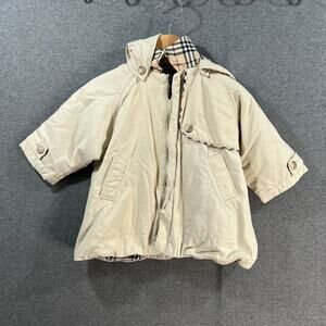 6 Months Authentic BURBERRY Windbreaker Jacket Coat Trench Hood Children
